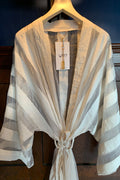 Transparent Stripe Kimono