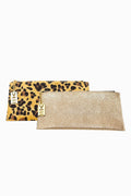 WHY NOTE!? GOLD GLITTER X-LARGE WALLET