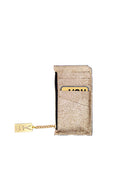 WHY NOTE!? GOLD GLITTER MIRROR MINI WALLET